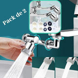 Robinet pratique 1080° | MAGICFAUCET™ - Approuvé par Maman rallonge robinet rotatif