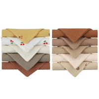 [Pack de 10] Petites débarbouillettes en mousseline de coton - Approuvé par Maman