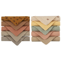 [Pack de 10] Petites débarbouillettes en mousseline de coton - Approuvé par Maman