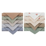 [Pack de 10] Petites débarbouillettes en mousseline de coton - Approuvé par Maman